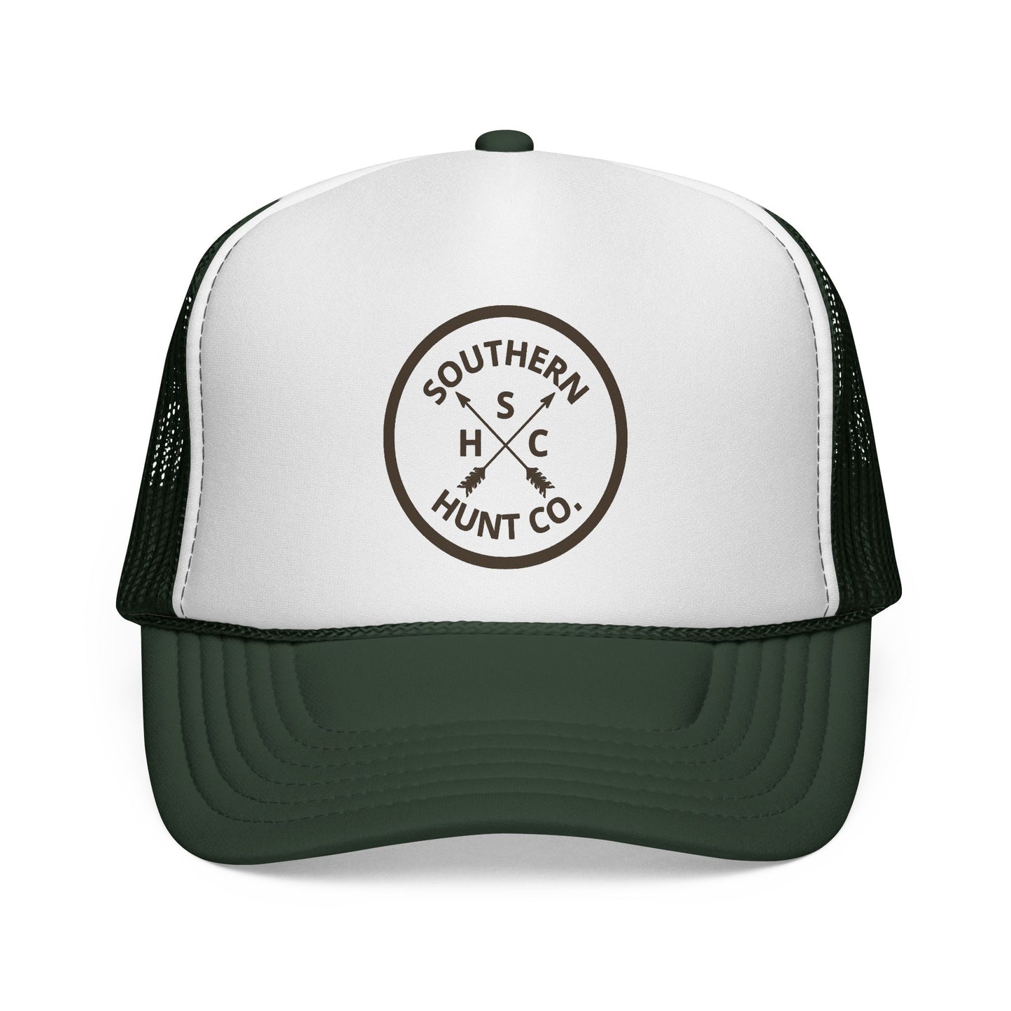 Southern Hunt Co. Trucker Hat — Rustic Hunting Logo Cap