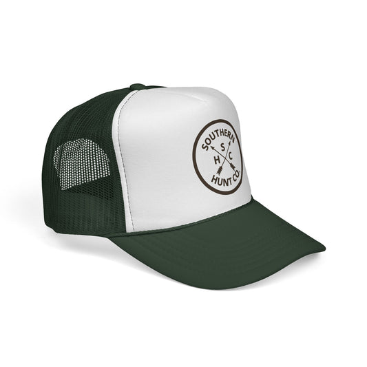 Southern Hunt Co. Trucker Hat — Rustic Hunting Logo Cap